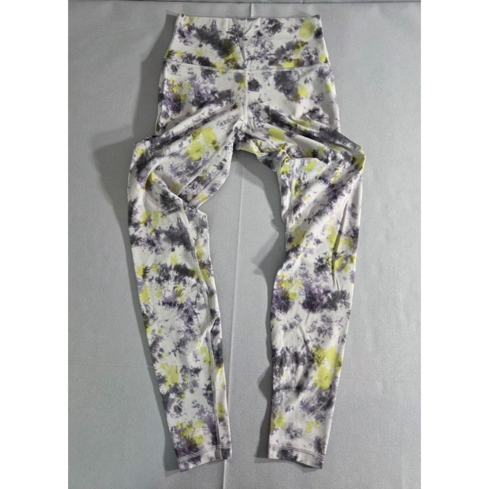Lululemon Leggings Womens 6 Gray Align High Rise Radial Tie Dye Splash Run Pants
